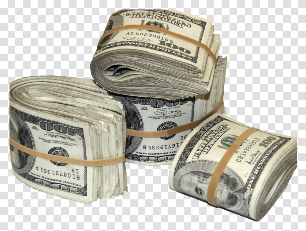 Money Image With Background Fat Stacks Of Money, Dollar, Tape Transparent Png
