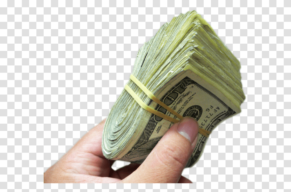Money In Hand Money At Hand, Person, Human, Dollar Transparent Png