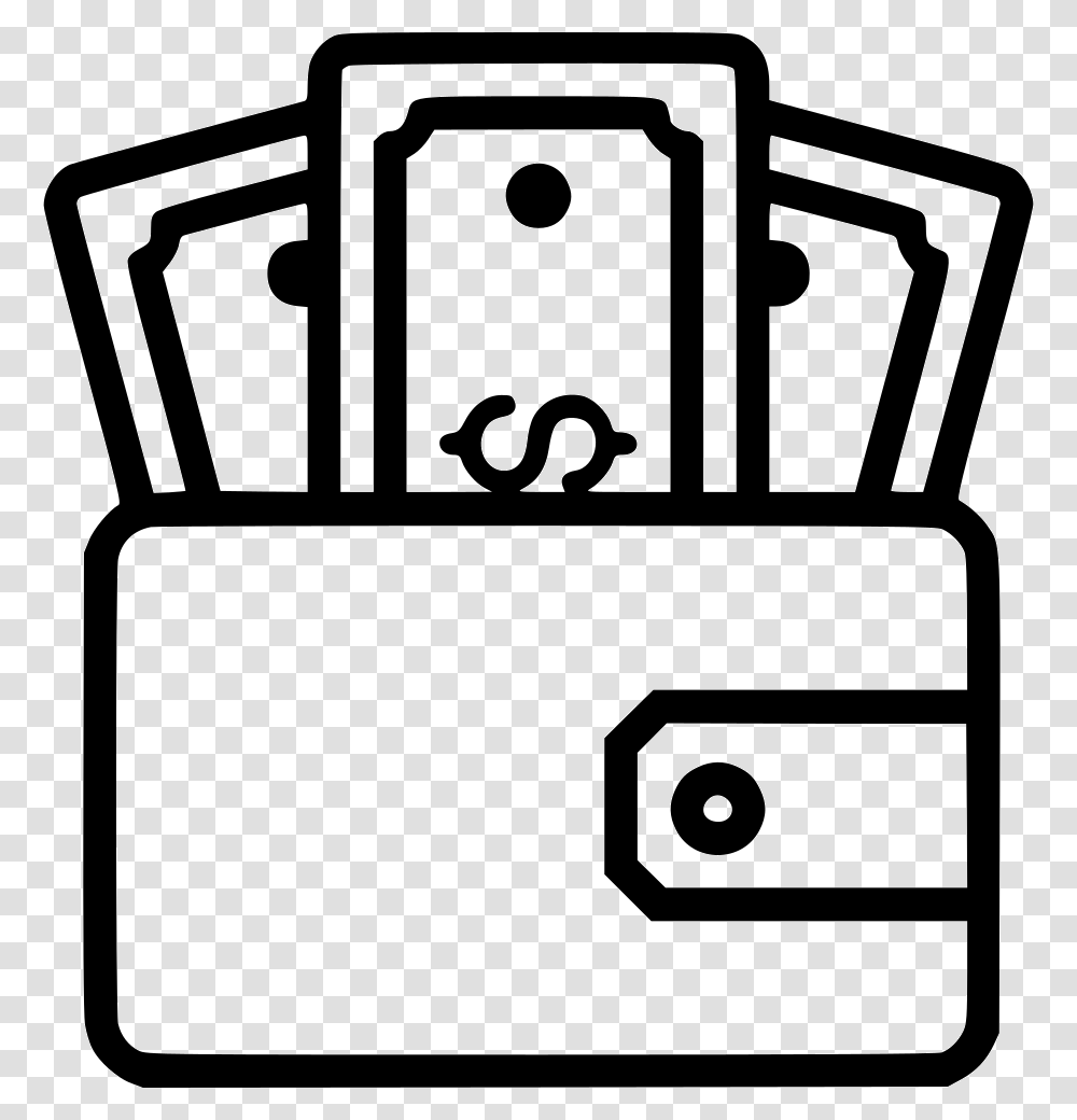 Money In Wallet Clipart Black And White, Word, Electrical Device, Game Transparent Png