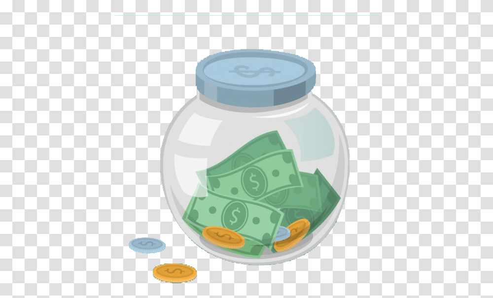 Money Jar Clipart Image Black And White Jar Clipart Money In A Jar Clipart, Milk, Beverage, Drink, Vase Transparent Png