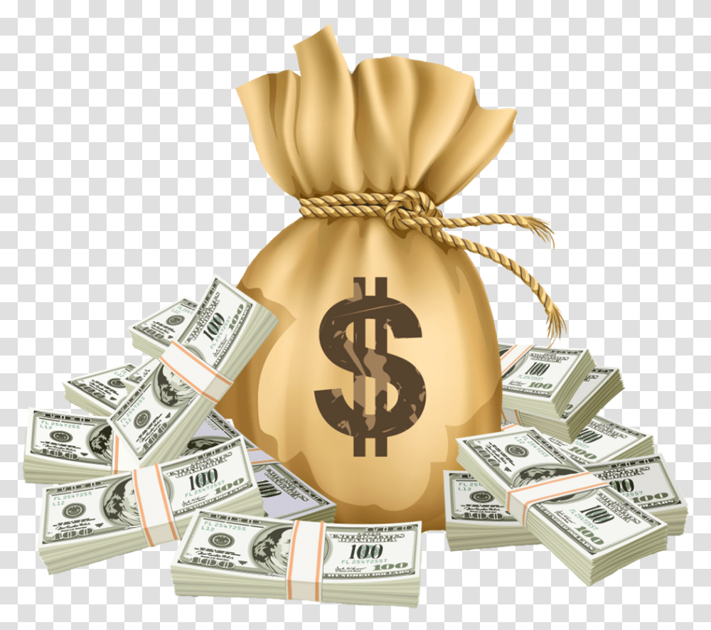Money Loan Bank Dollar Sign Investment Money, Bag Transparent Png