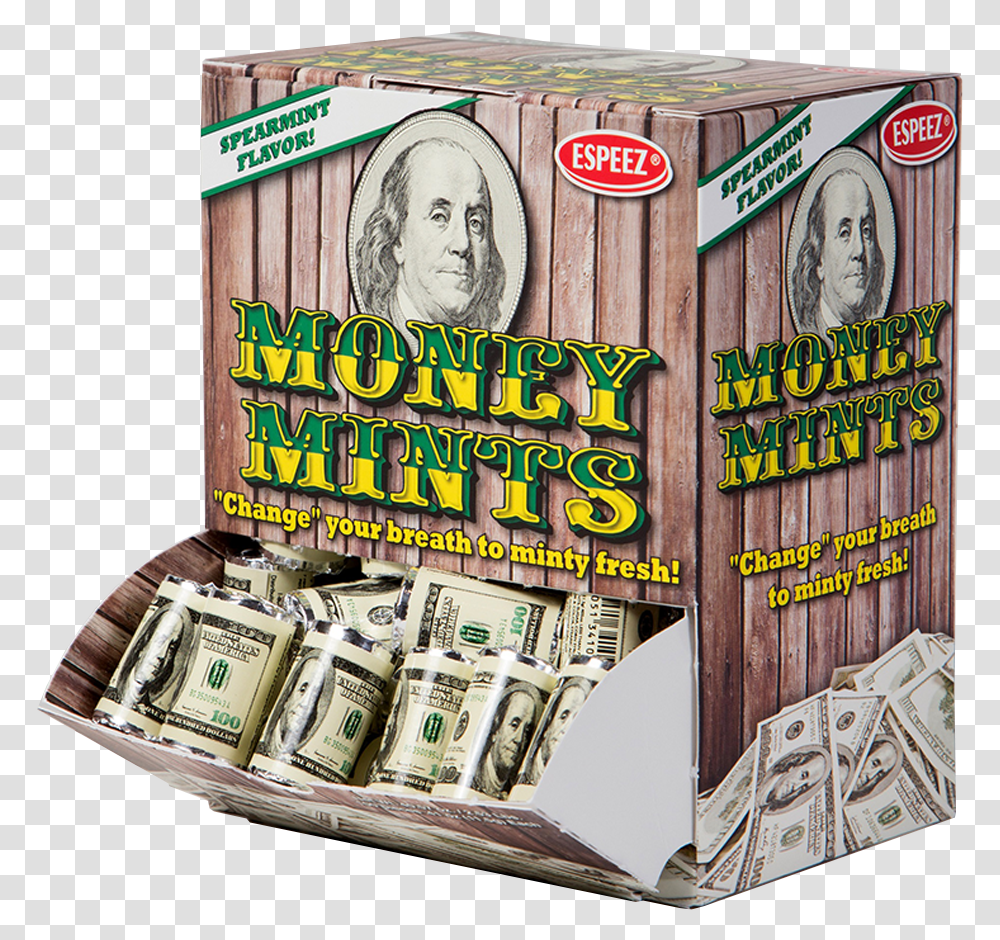 Money Mint Rolls Displays Cash, Dollar, Person, Human Transparent Png