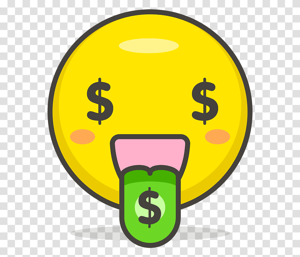 Money Mouth Face Emoji Clipart Money Emoji, Outdoors, Lighting, Sphere Transparent Png
