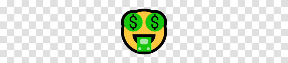 Money Mouth Face Emoji On Microsoft Windows Anniversary Update, Pac Man Transparent Png