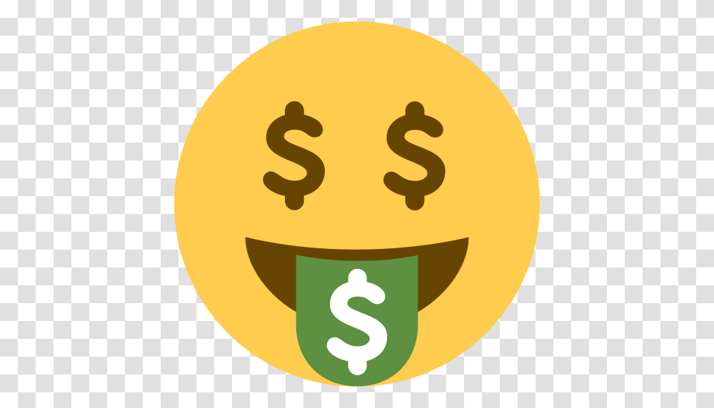 Money Mouth Face Emoji, Number, Plant Transparent Png
