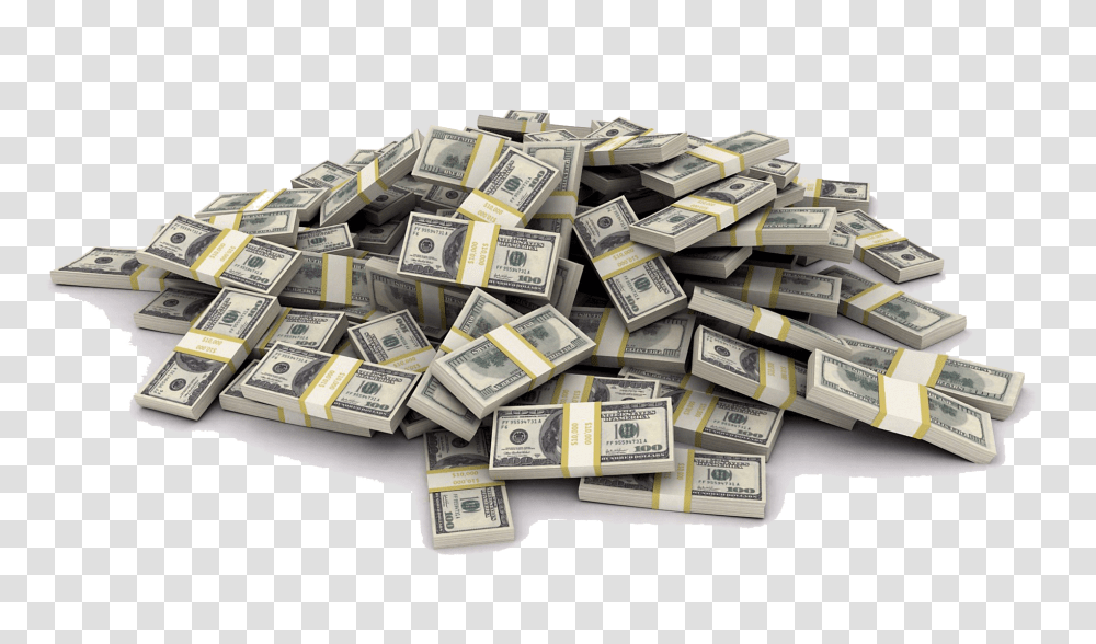 Money Overflowing From Bag Background Pile Of Money Background, Dollar Transparent Png