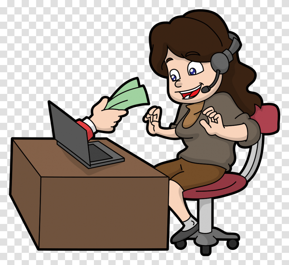 Money, Person, Pc, Computer, Electronics Transparent Png