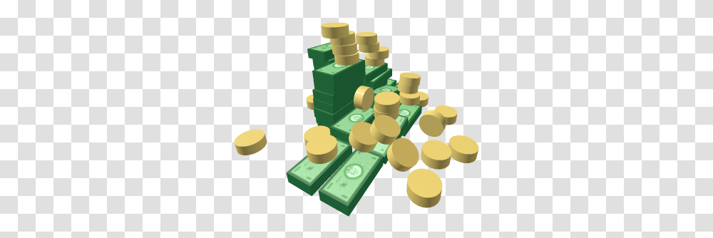 Money Pile Roblox Cash, Toy, Green, Game Transparent Png