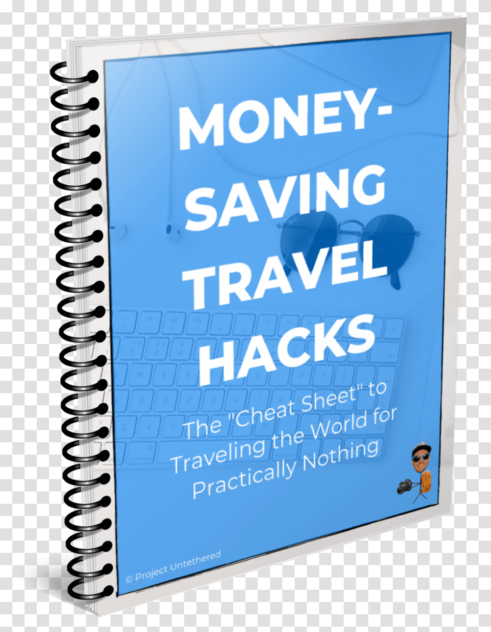 Money Saving Travel Hacks Ebook Cover Majorelle Blue, Diary, Word, Poster Transparent Png