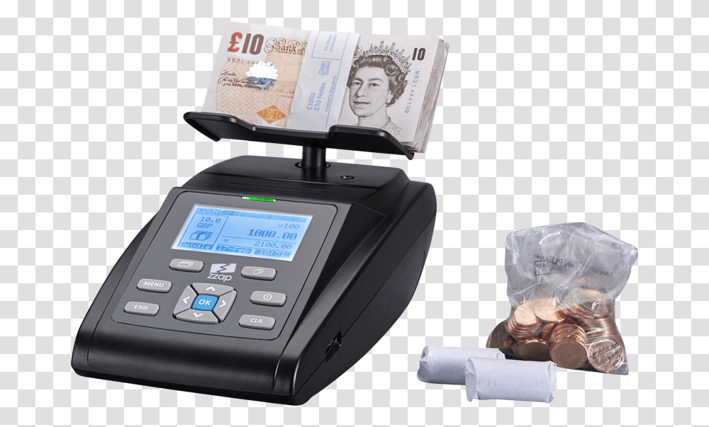 Money Scales Coin Counter Checker Banknote Note Cash 10 Pound Note, Mobile Phone, Electronics, Cell Phone, Machine Transparent Png