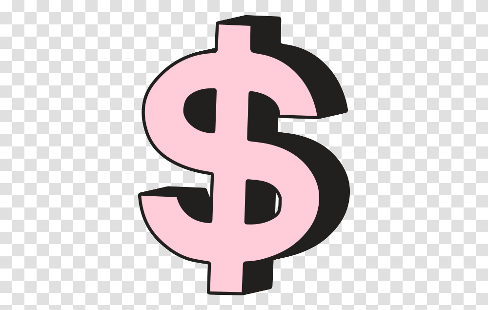 Money Sign Gif Animated Gifs Pink Aesthetic Dollar Sign, Alphabet, Text, Symbol, Number Transparent Png