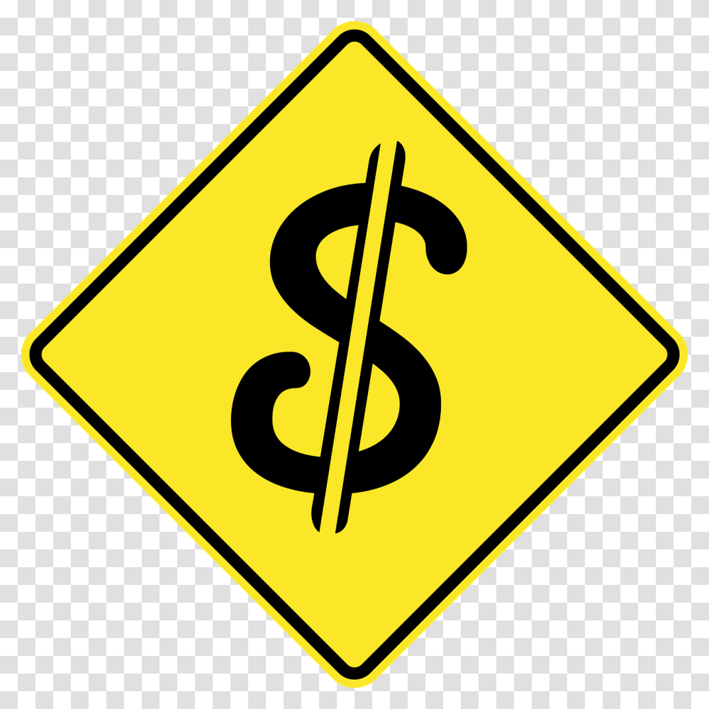 Money Sign, Road Sign Transparent Png