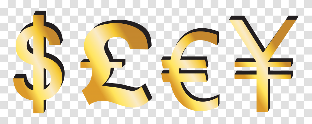Money Signs Group With Items, Hand Transparent Png