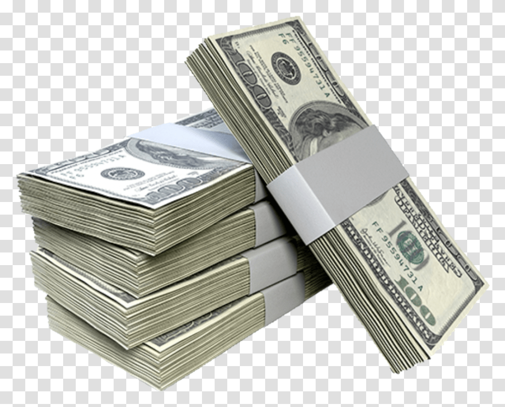 Money Stack 2 Image Stack Of Cash, Dollar, Book Transparent Png