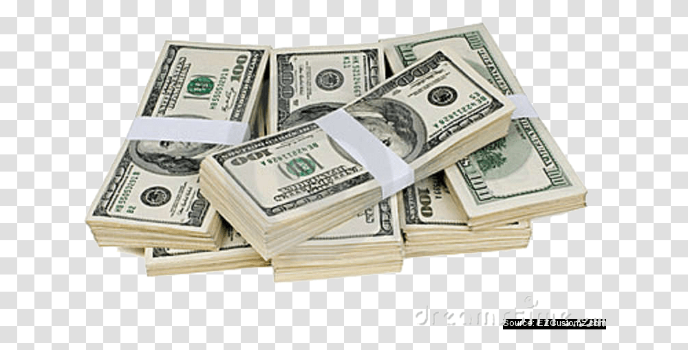 Money Stack Stack Of Money, Dollar, Passport, Id Cards, Document Transparent Png