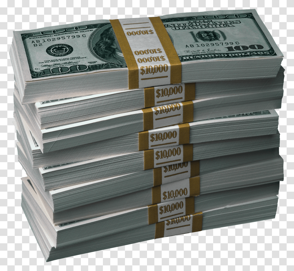 Money Stacks Clipart Pachki Deneg, Box, Cardboard, Dollar, Carton Transparent Png