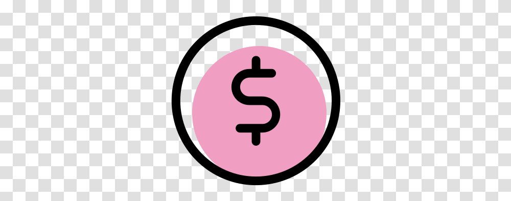 Money Svg Dollar Icon Pink Money Icon, Number, Symbol, Text, Sign Transparent Png