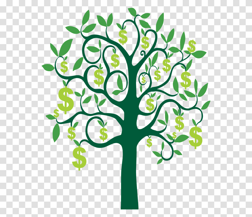 Money Tree Drawing Of A Peach Tree, Green, Plant, Graphics, Art Transparent Png