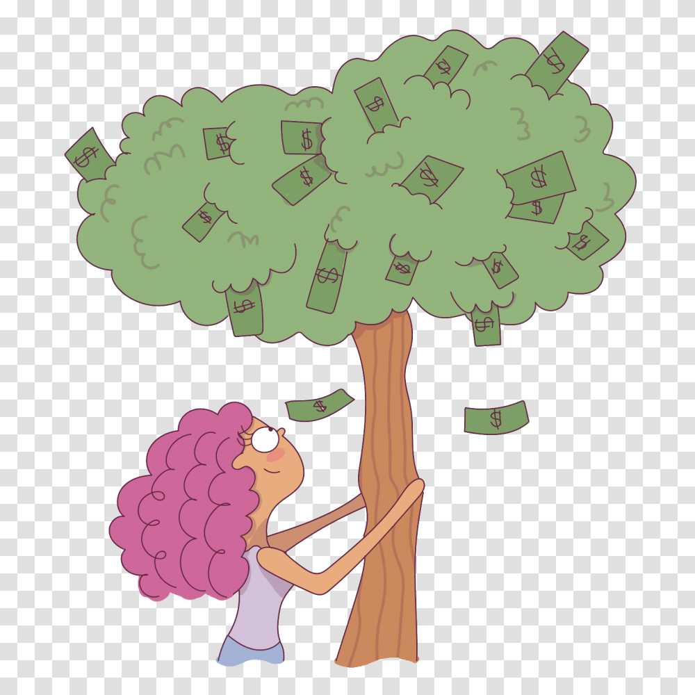 Money Tree, Floral Design, Pattern Transparent Png