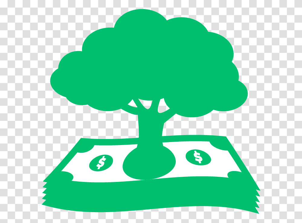 Money Tree Icon, Plant, Silhouette Transparent Png