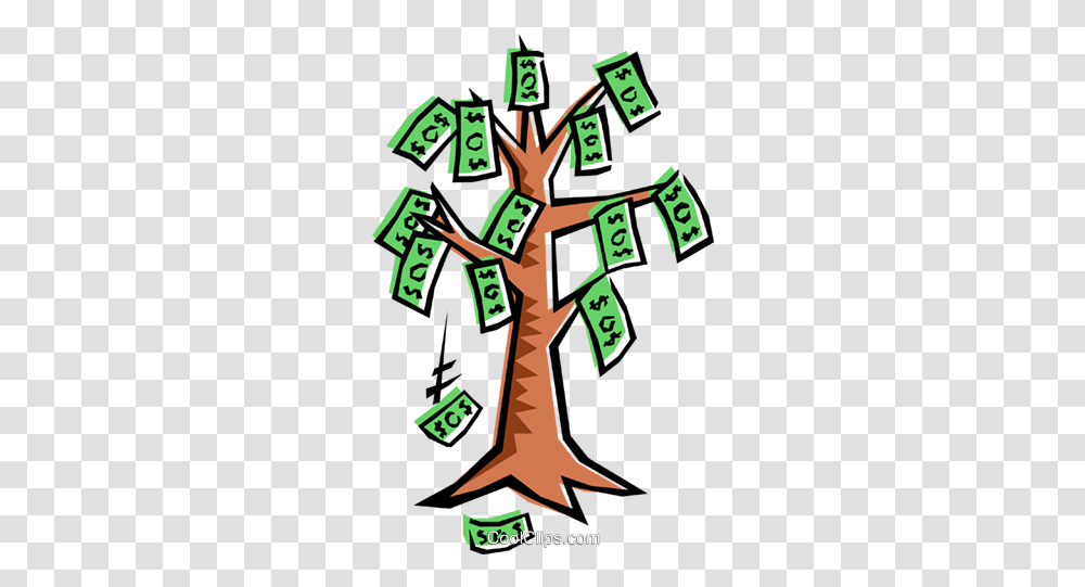 Money Tree Royalty Free Vector Clip Art Illustration Money Tree Clipart, Number, Symbol, Text, Green Transparent Png