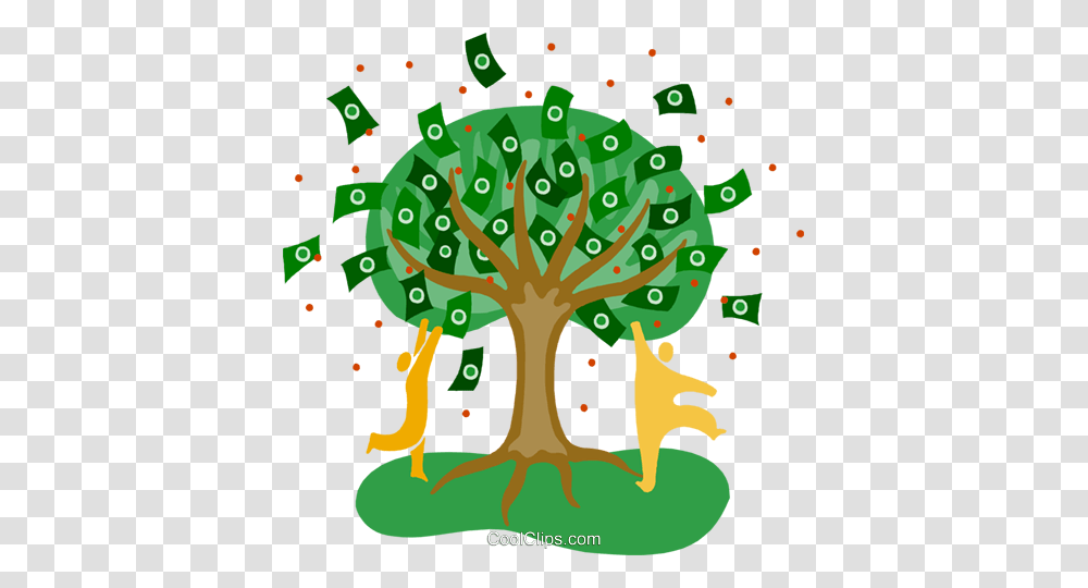 Money Tree Symbol Finance Royalty Free Vector Clip Art, Floral Design, Pattern, Bird Transparent Png