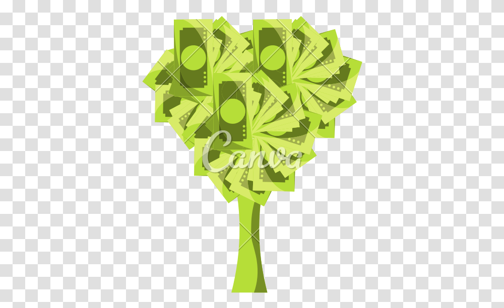 Money Tree Vector Illustration Christmas Tree, Leaf, Plant Transparent Png