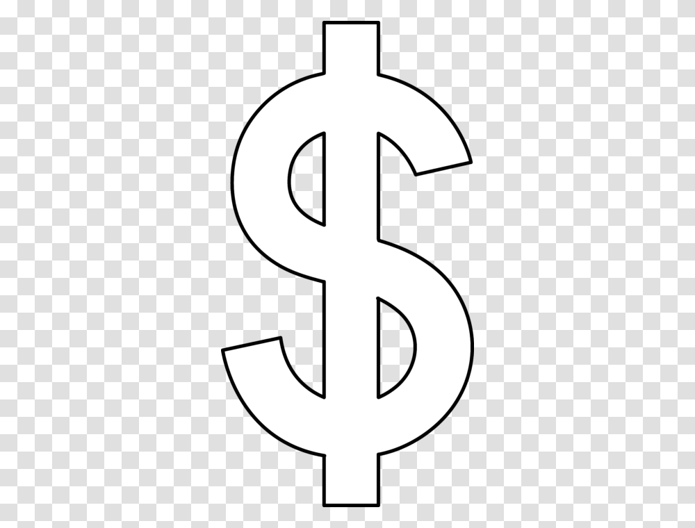 Money Us Dollar Lineart Clip Art, Number, Cross Transparent Png