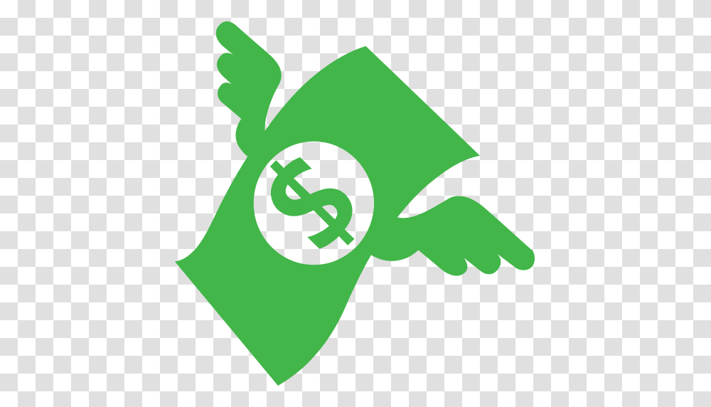 Money With Wings Emoji For Facebook Email Sms Id, Recycling Symbol, Logo, Trademark Transparent Png