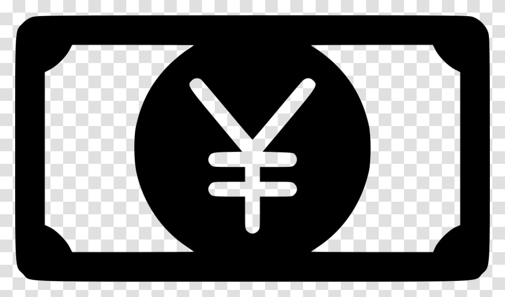 Money Yen Icon Free Download, Stencil, Logo, Trademark Transparent Png