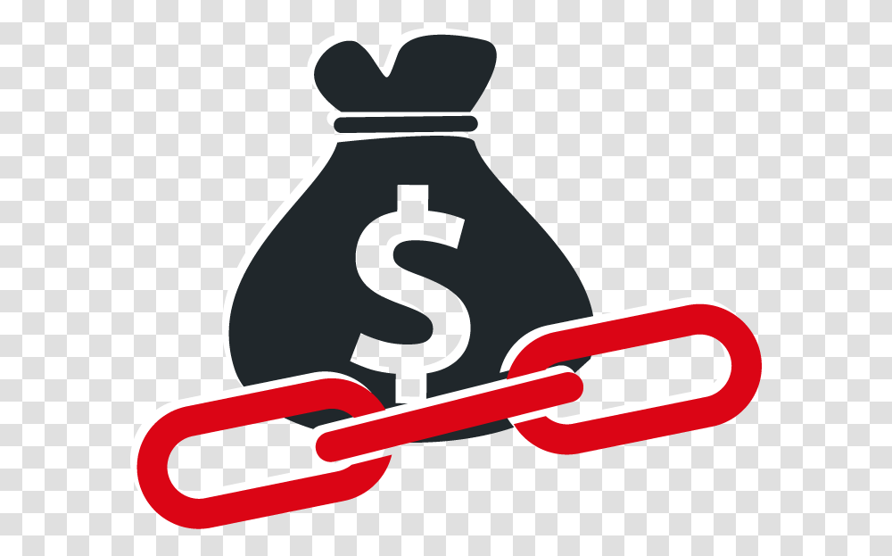 Moneybag With Link Icon, Label, Dynamite, Weapon Transparent Png
