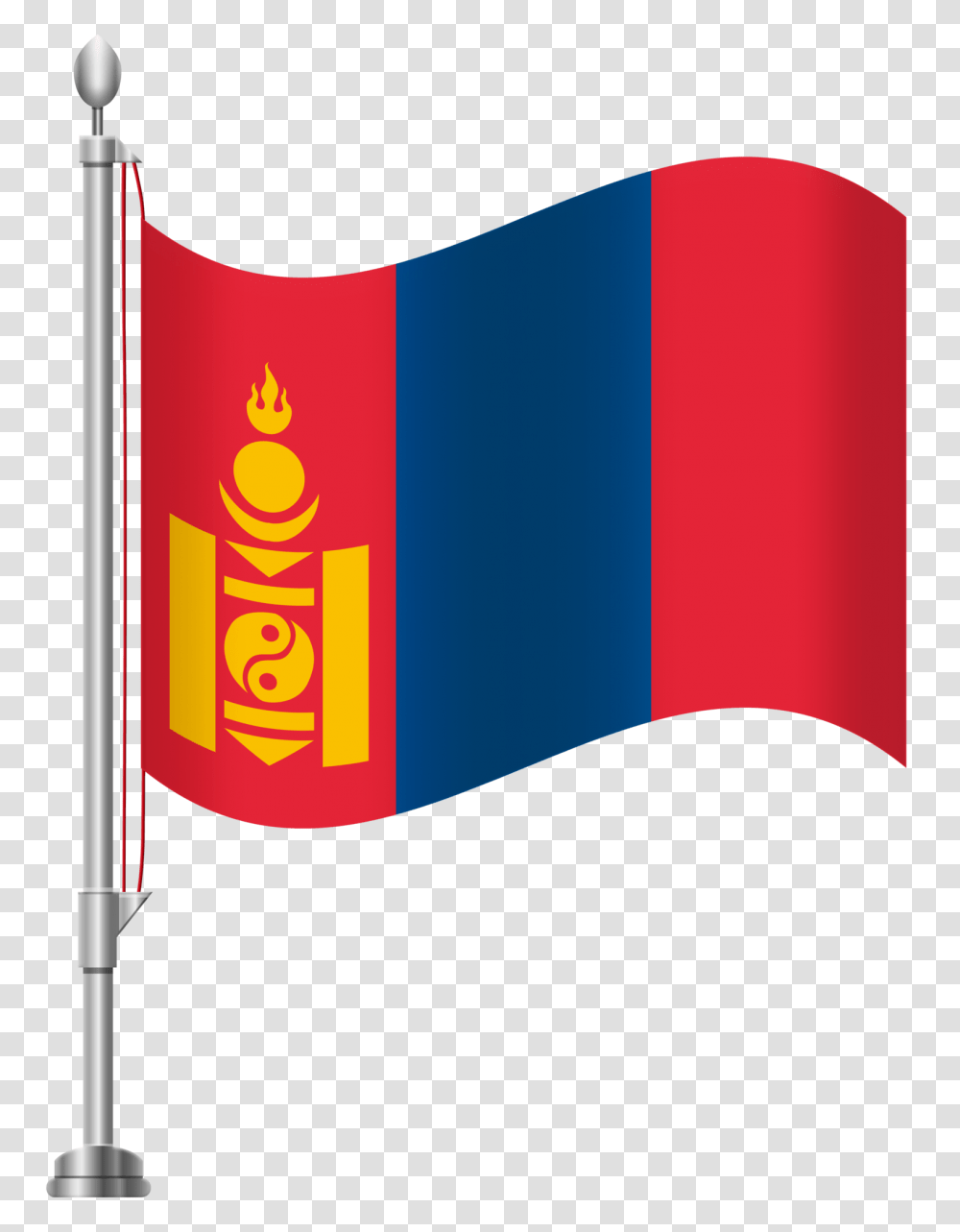 Mongolia Flag Clipart Thank You, Hand Transparent Png