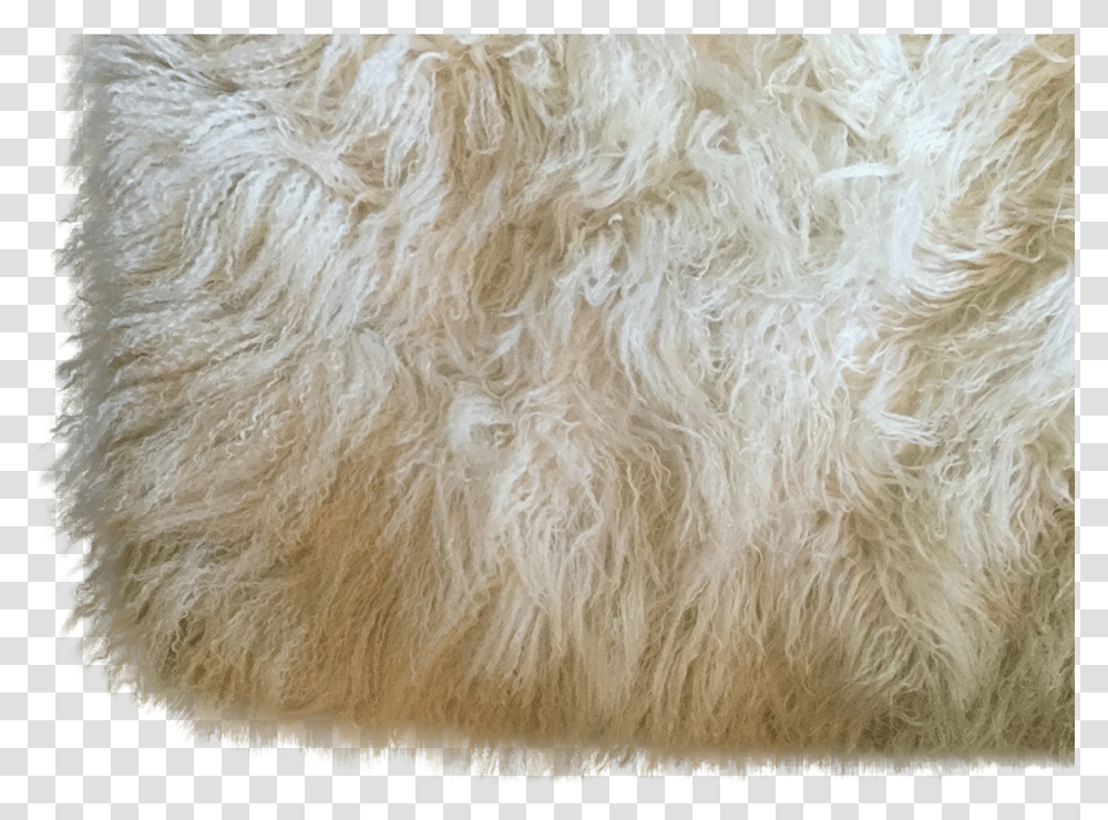 Mongolian Lambskin Rug In Ivory For Floor Accessories, Fur, Wool Transparent Png