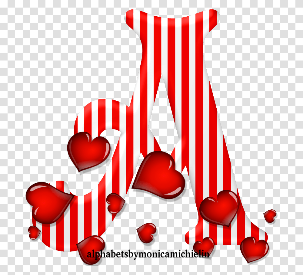 Monica Michielin Alfabetos Free Download Full Red Hearts Clip Art, Symbol, Tie, Dynamite, Text Transparent Png