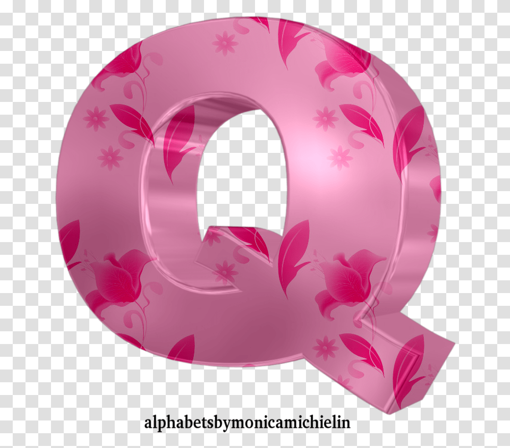 Monica Michielin Alphabets Pink Flowers Pastel Alphabet Girly, Number, Symbol, Text, Clothing Transparent Png