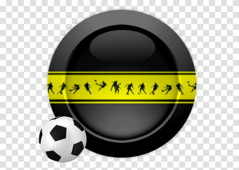 Monica Michielin Alphabets Yellow And Black Soccer Football For Soccer, Soccer Ball, Team Sport, Sports, Tape Transparent Png