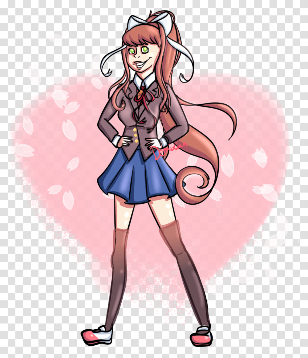 Monika Ddlc Cartoon, Manga, Comics, Book, Costume Transparent Png