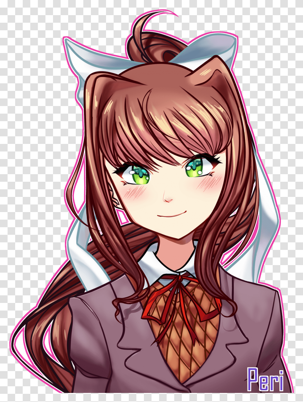 Monika Ddlc Cartoon, Manga, Comics, Book Transparent Png