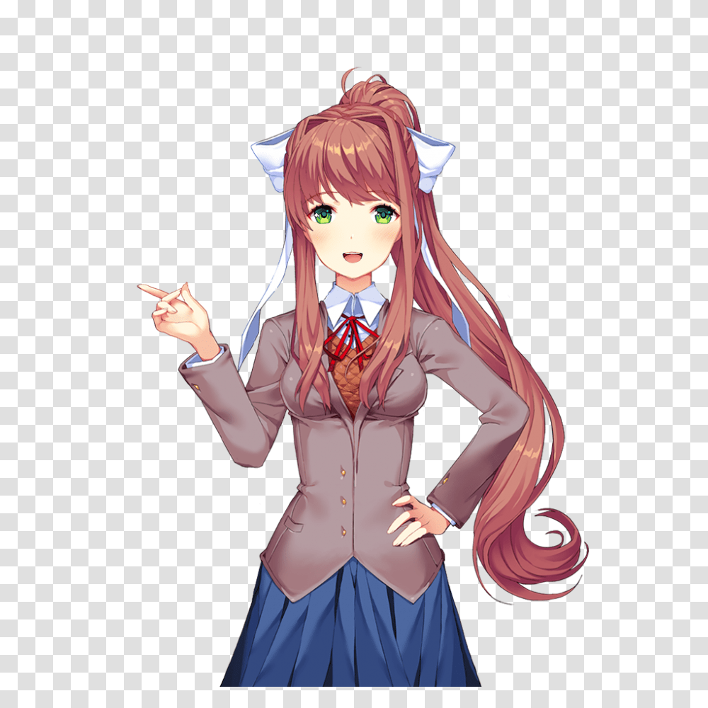 Monika, Manga, Comics, Book, Costume Transparent Png