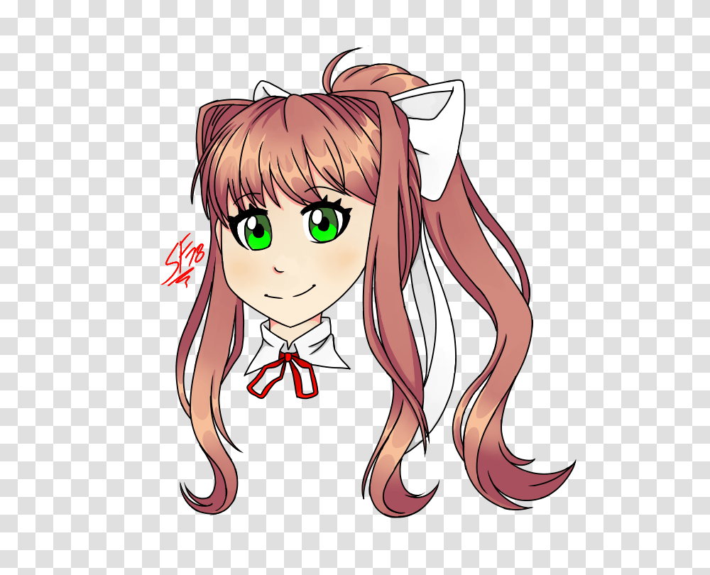 Monika, Manga, Comics, Book, Person Transparent Png