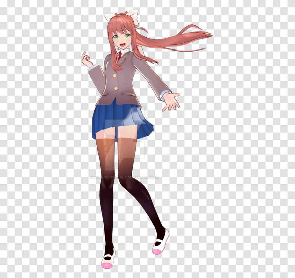 Monika Mmd, Person, Female, Costume Transparent Png