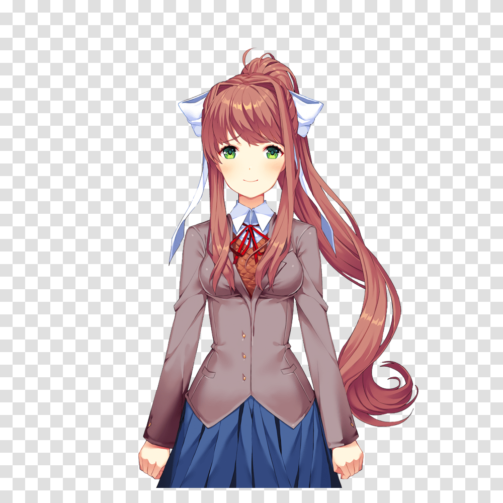 Monika Sprites, Manga, Comics, Book Transparent Png