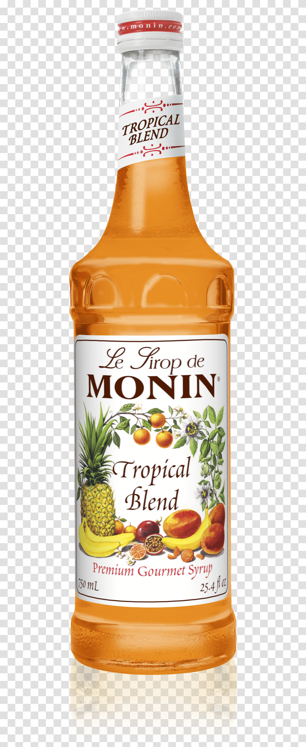 Monin Tropical Island Blend Syrup 700ml Maple Syrup Monin, Liquor, Alcohol, Beverage, Food Transparent Png