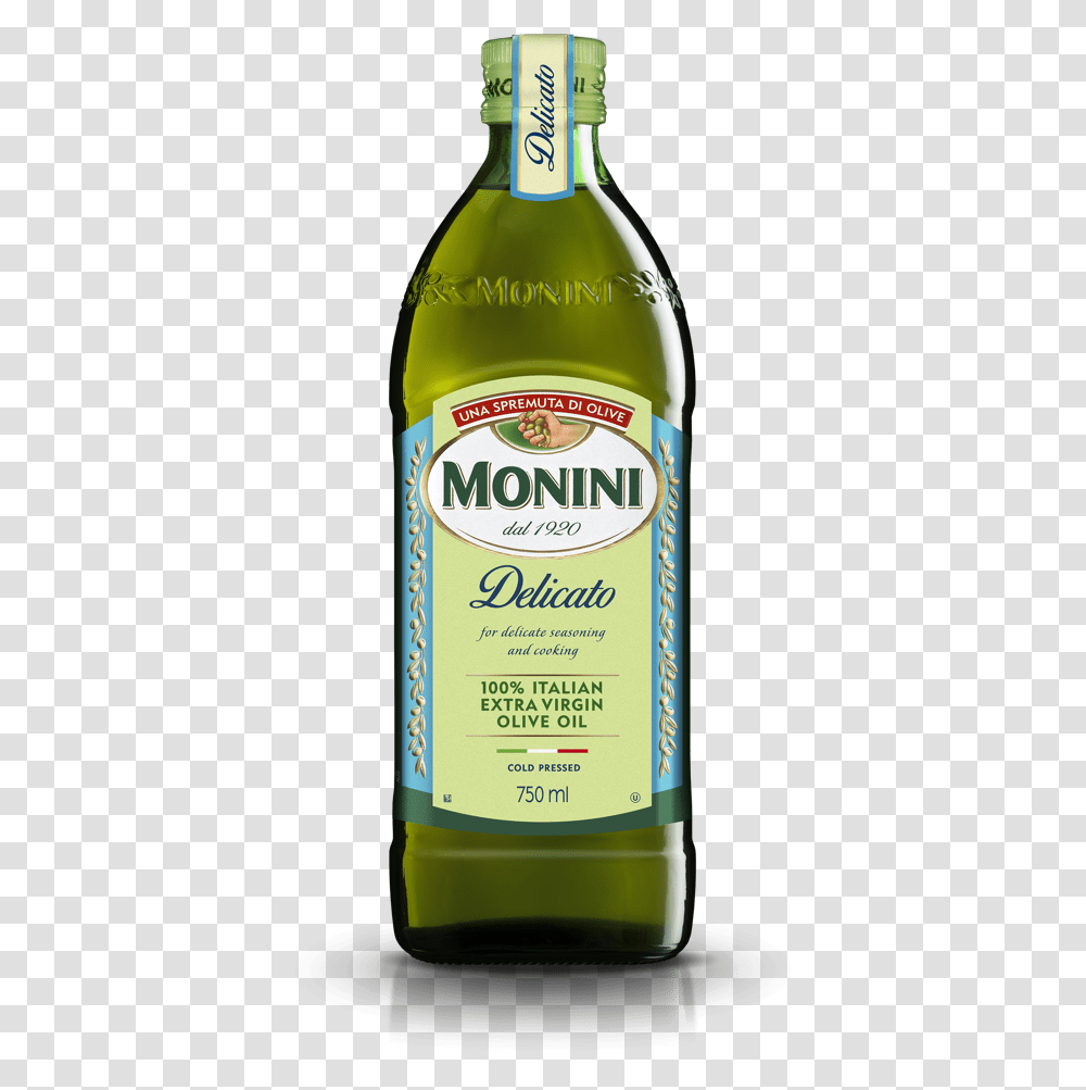 Monini Olive Oil Download Monini Extra Virgin Olive Oil, Bottle, Beer, Alcohol, Beverage Transparent Png