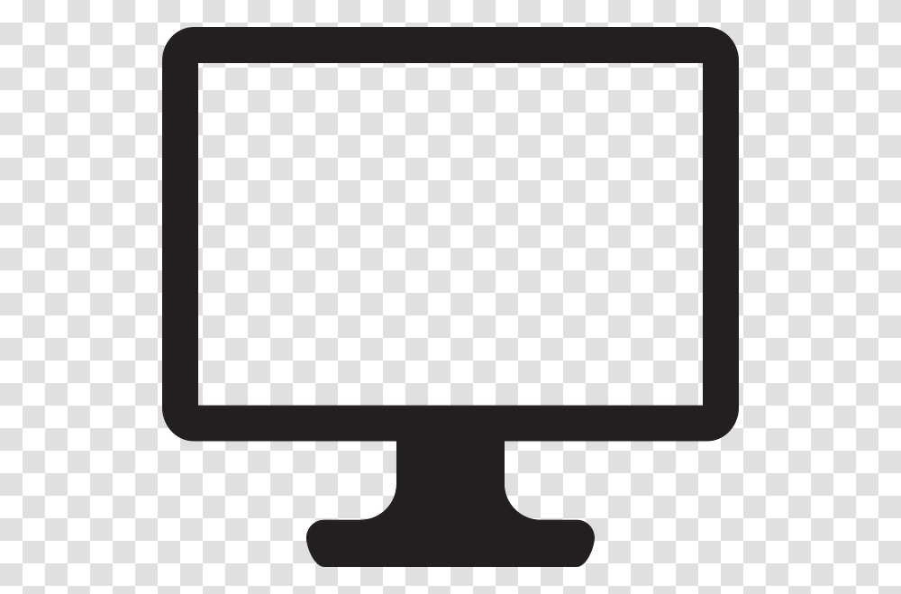 Monitor Image In Black And White, Screen, Electronics, Display, LCD Screen Transparent Png