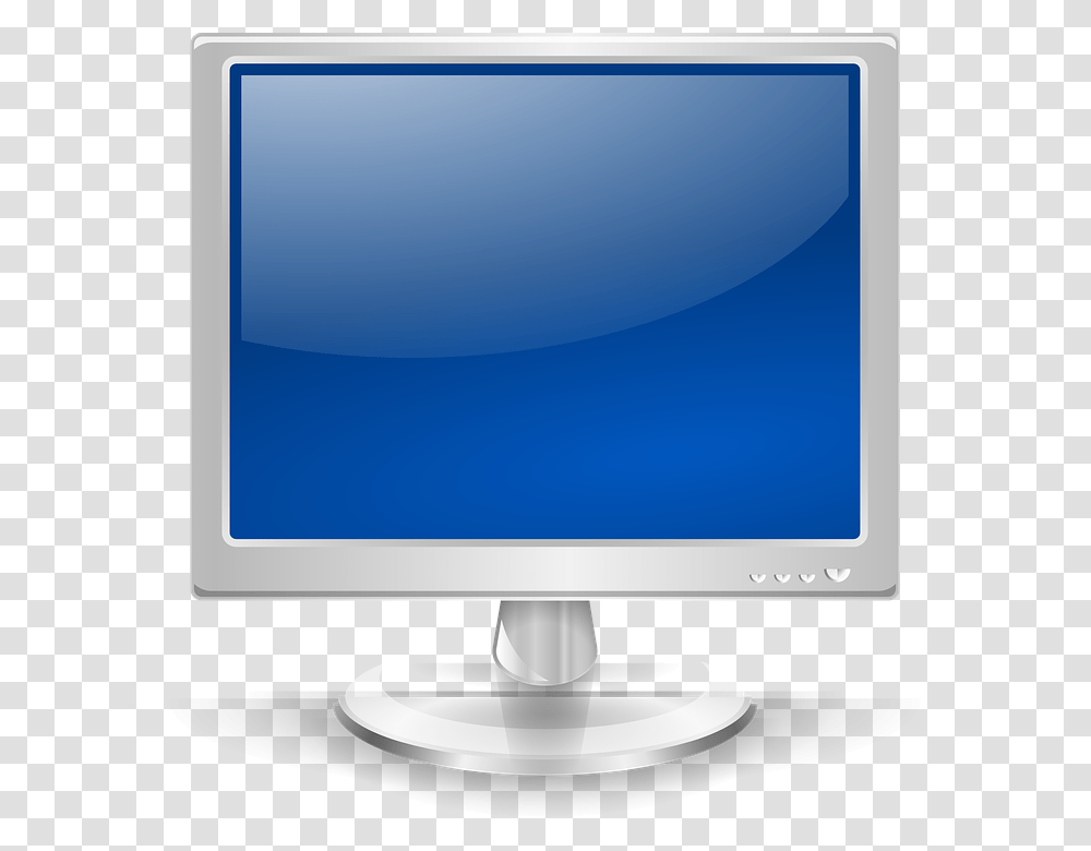 Monitor Screen Blue Display Pc Computer Apple Blue Monitor, Electronics, LCD Screen, TV, Television Transparent Png