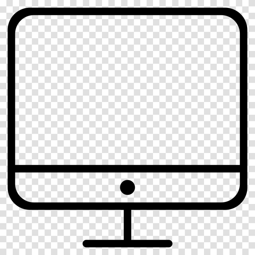 Monitor Thin Symbol Icon Free Download, Screen, Electronics, Display, LCD Screen Transparent Png