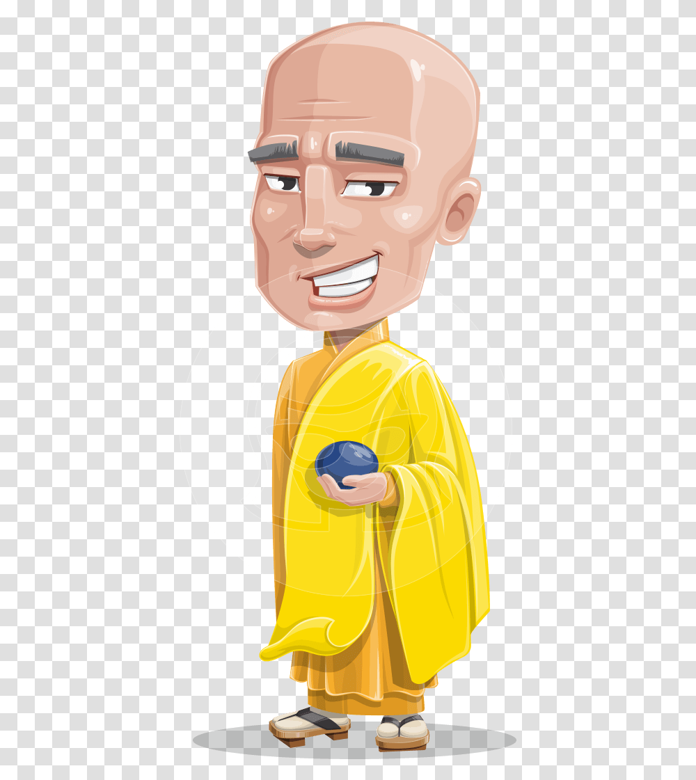 Monk Vector Meditating Cartoon, Toy, Apparel, Face Transparent Png