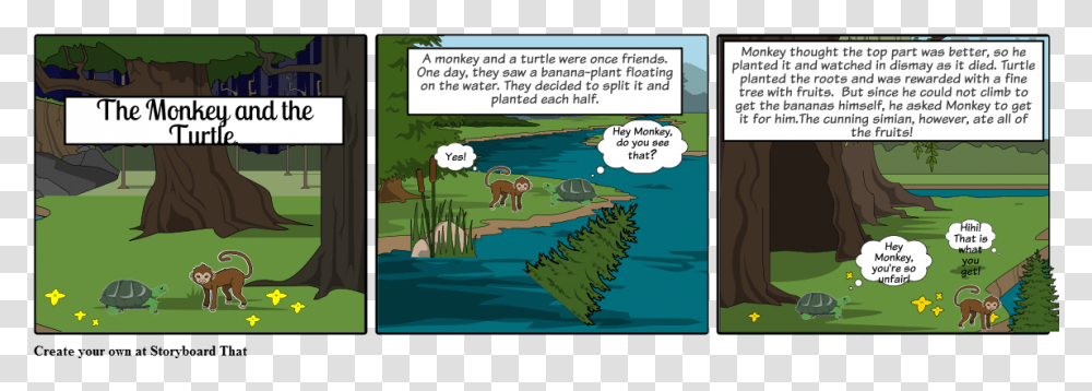 Monkey And The Turtle Story Summary, Plant, Tree, Comics, Book Transparent Png