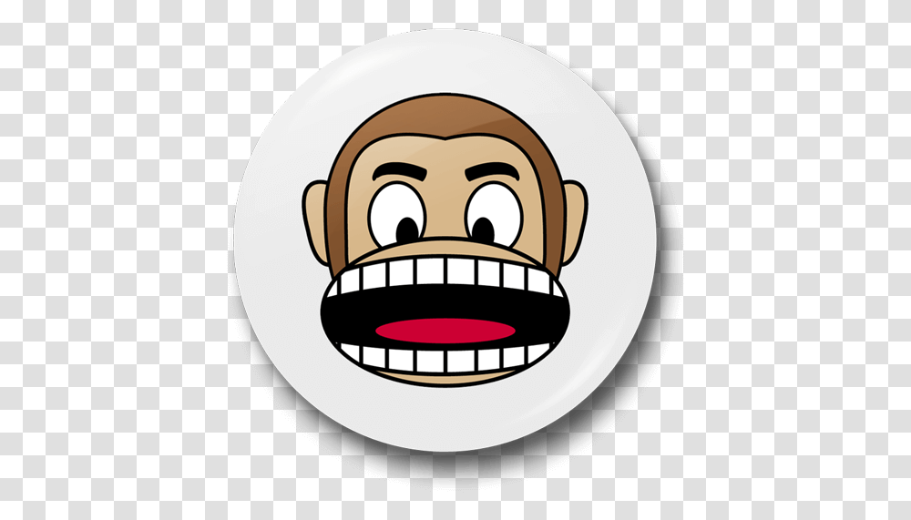 Monkey Angry Badge Just Stickers Angry Monkey Cartoon Face, Label, Text, Clothing, Word Transparent Png